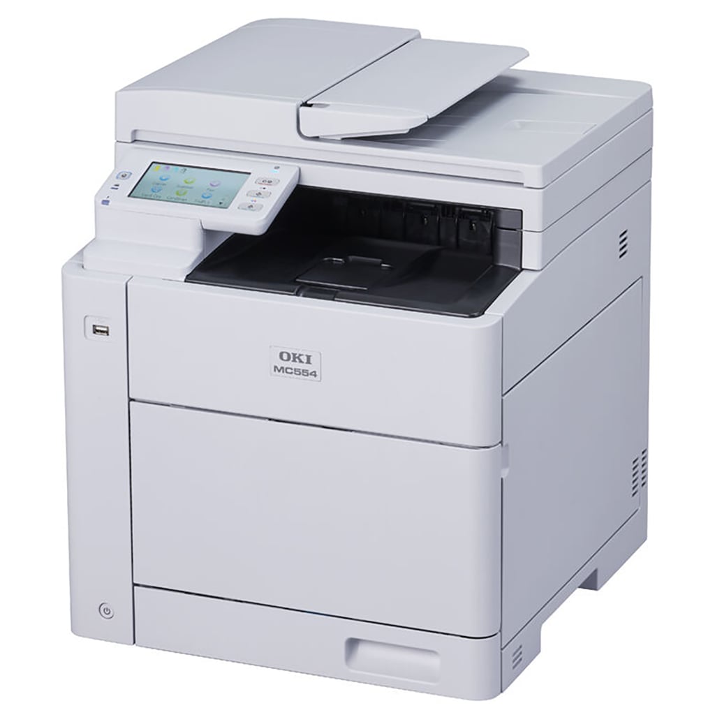 OKI MC554dnw A4 Wireless Colour Multifuction Laser Printer With Duplex - Print, Copy, Scan & fax