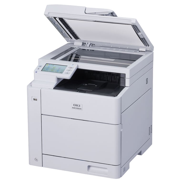 OKI MC554dnw A4 Wireless Colour Multifuction Laser Printer With Duplex - Print, Copy, Scan & fax
