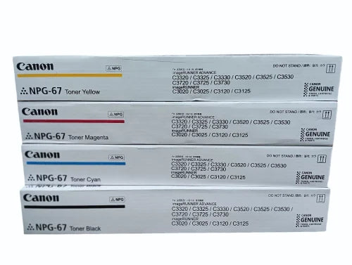 4 Pack Canon TG-67 genuine Toner for Canon 37 and 38 Series